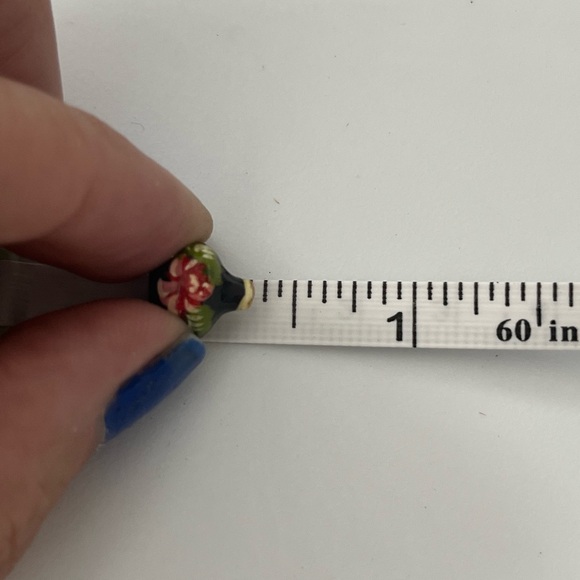 Set of 10 Vintage Russian Matryoshka 5 inch Nesting Dolls Navy Blue & Gold - Picture 9 of 13